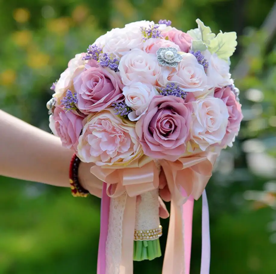 AYiCuthia Silk Wedding Bouquet Artificial Flowers Bridal Bouquet Rose and pink hydrangea Wedding Bouquets S92
AYiCuthia Silk Wedding Bouquet Artificial Flowers Bridal Bouquet Rose and pink hydrangea Wedding Bouquets S92