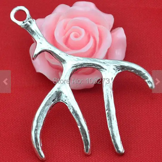 41X51MM 8PCS Antique Silver Deer Horn Charm Pendants - New Arriver DIY Accessory Jewelry Making
41X51MM 8PCS Antique Silver Deer Horn Charm Pendants - New Arriver DIY Accessory Jewelry Making