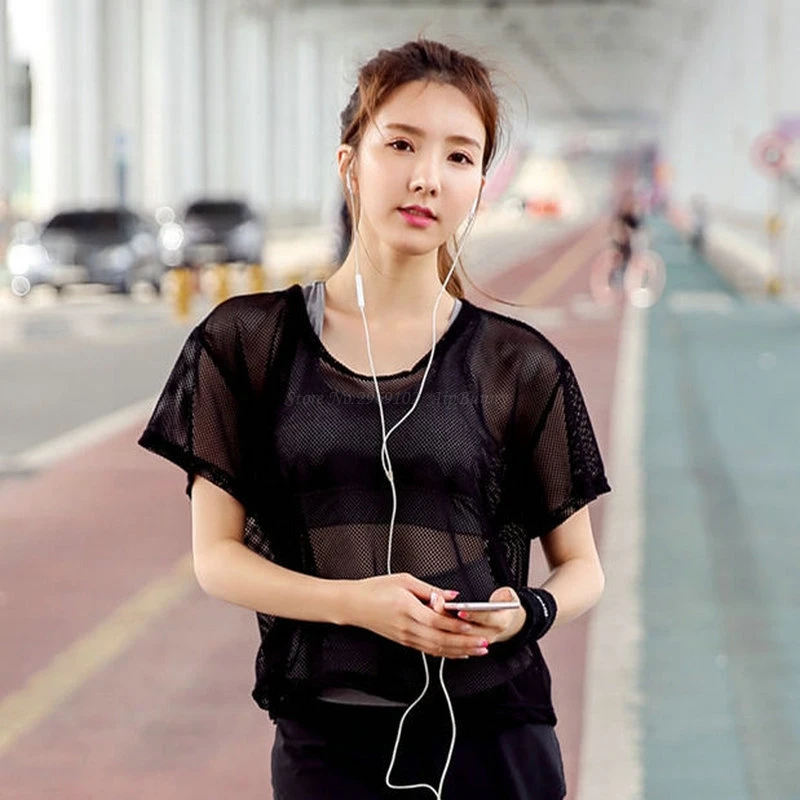 2019 Sexy Mesh Hollow Out Short Sleeves T Shirt Women Summer Black White Tee Shirts Casual Tops Big Girl Breathable Loose Shirts
2019 Sexy Mesh Hollow Out Short Sleeves T Shirt Women Summer Black White Tee Shirts Casual Tops Big Girl Breathable Loose Shirts