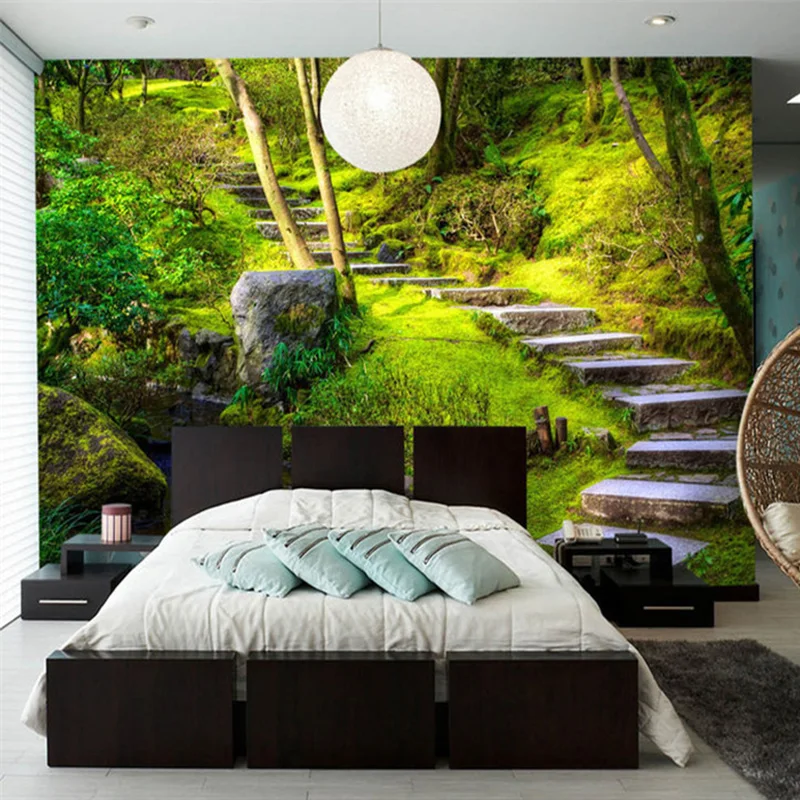 Photo Wallpaper Green Forest Stone Step 3D Wall Mural Bedroom Living Room TV Sofa Backdrop Wall Papers Decor Papel De Parede 3D
Photo Wallpaper Green Forest Stone Step 3D Wall Mural Bedroom Living Room TV Sofa Backdrop Wall Papers Decor Papel De Parede 3D