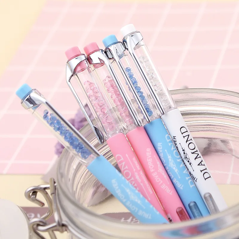 48 pcs/lot Diamond Press Plastic Mechanical Pencil Cute 0.5 mm Automatic Drawing Pen For Kid School Office writing Supplies
48 pcs/lot Diamond Press Plastic Mechanical Pencil Cute 0.5 mm Automatic Drawing Pen For Kid School Office writing Supplies