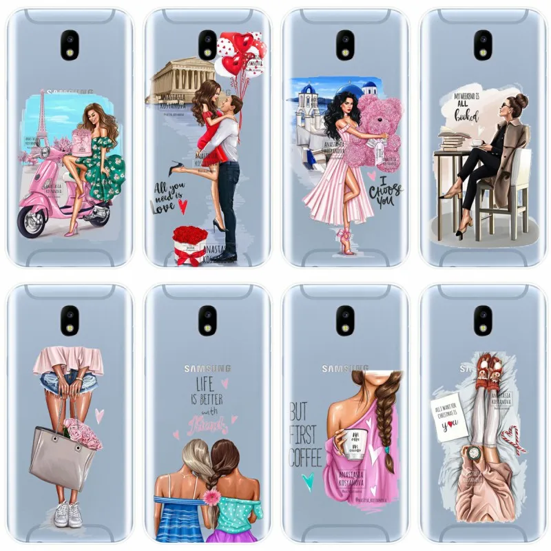 Королева принцесса девушка женщина Босс кофе телефонный чехол для Samsung Galaxy J5 J7 2016