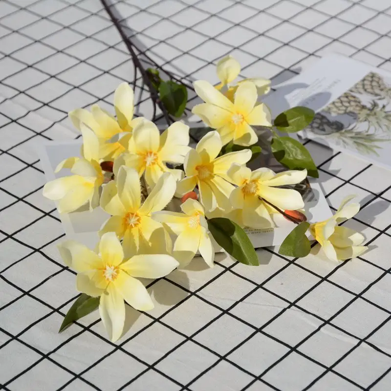 Artificial Flower magnolia single silk fake flowers living room home decoration wedding road lead wreath decorative Accessories
Artificial Flower magnolia single silk fake flowers living room home decoration wedding road lead wreath decorative Accessories