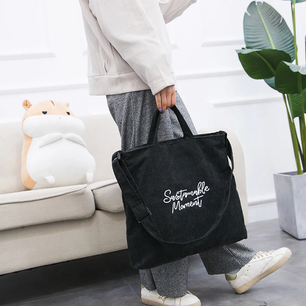 Woman Bag Fashion Corduroy Solid Color Wild Large Capacity Shoulder Messender ladies bags schoudertas dames borsa donna
Woman Bag Fashion Corduroy Solid Color Wild Large Capacity Shoulder Messender ladies bags schoudertas dames borsa donna