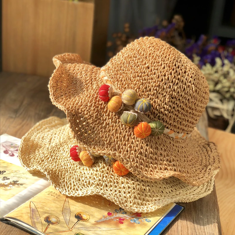 2019 Summer Sweet Handmade Crochet Hook Straw Hats Women Outdoors Casual Sun Hat Hollow Breathable Dome Caps 55-58cm Collapsible
2019 Summer Sweet Handmade Crochet Hook Straw Hats Women Outdoors Casual Sun Hat Hollow Breathable Dome Caps 55-58cm Collapsible
