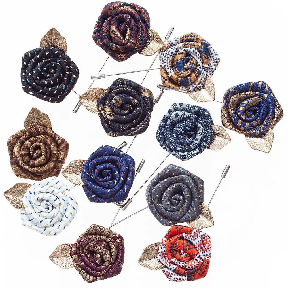 Tailor Smith Fabric Flower Brooch Metal Lapel Pins Fashion Luxury Casual Designer Suit Stick Brooches Lapel Pin with Metal Leaf
Tailor Smith Fabric Flower Brooch Metal Lapel Pins Fashion Luxury Casual Designer Suit Stick Brooches Lapel Pin with Metal Leaf
