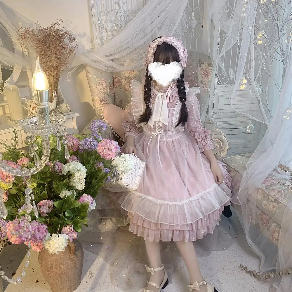 Pink lolita dress vintage stand lace bowknot kawaii dress high waist victorian dress kawaii girl gothic lolita op loli cosplay
Pink lolita dress vintage stand lace bowknot kawaii dress high waist victorian dress kawaii girl gothic lolita op loli cosplay