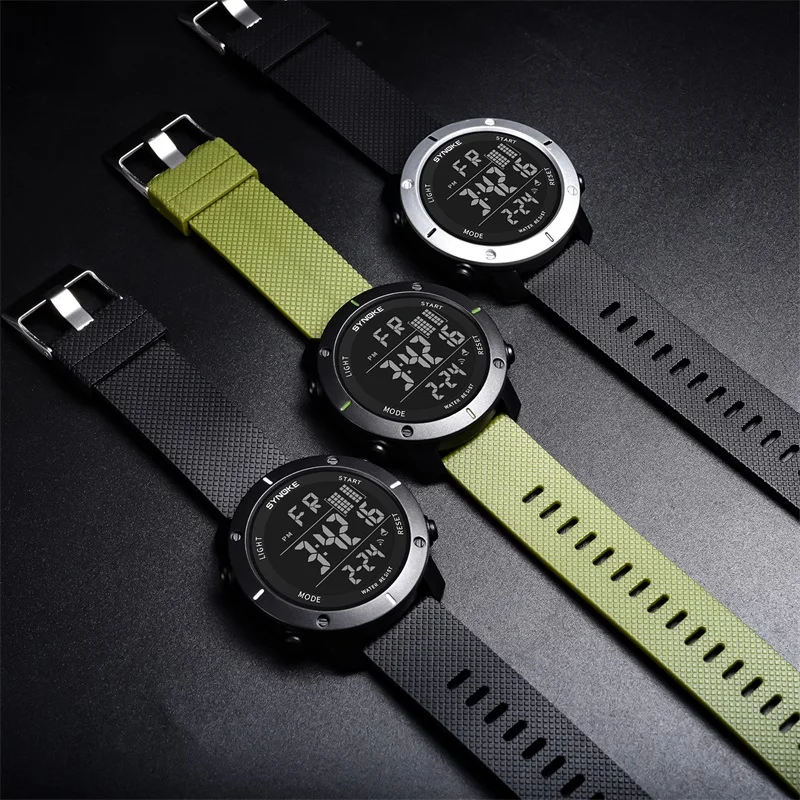 SYNOKE 2019 Sports Watch Men Digital Watches Waterproof Fashion Electronic Wristwatches Date Rubber Clock Black Military Watch
SYNOKE 2019 Sports Watch Men Digital Watches Waterproof Fashion Electronic Wristwatches Date Rubber Clock Black Military Watch