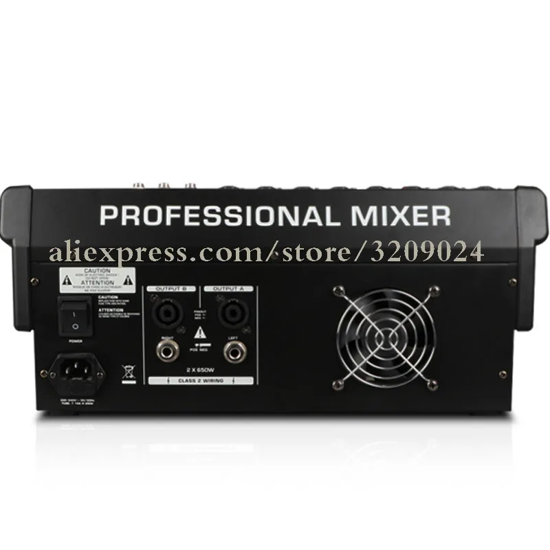 Wedding Karaoke Performance Mic Mixer with Amplifier One Machine 650W+650W 8 Channel High Power Home Stage Bluetooth Effect
Wedding Karaoke Performance Mic Mixer with Amplifier One Machine 650W+650W 8 Channel High Power Home Stage Bluetooth Effect