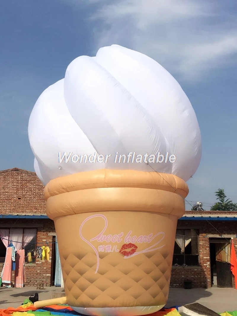 Outdoor advertising decoration 20ftH giant inflatable ice cream cone sales promotion
Outdoor advertising decoration 20ftH giant inflatable ice cream cone sales promotion