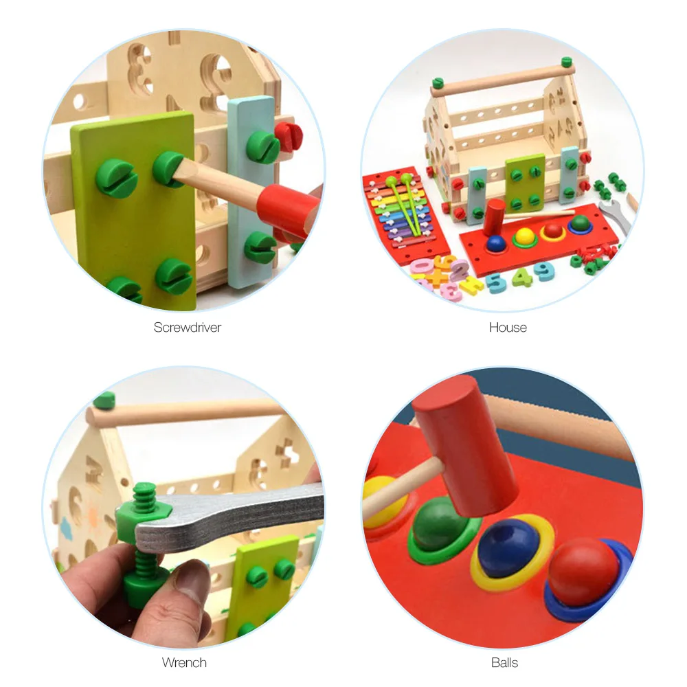 Деревянная головоломка игрушки детские развивающие Монтессори для детей