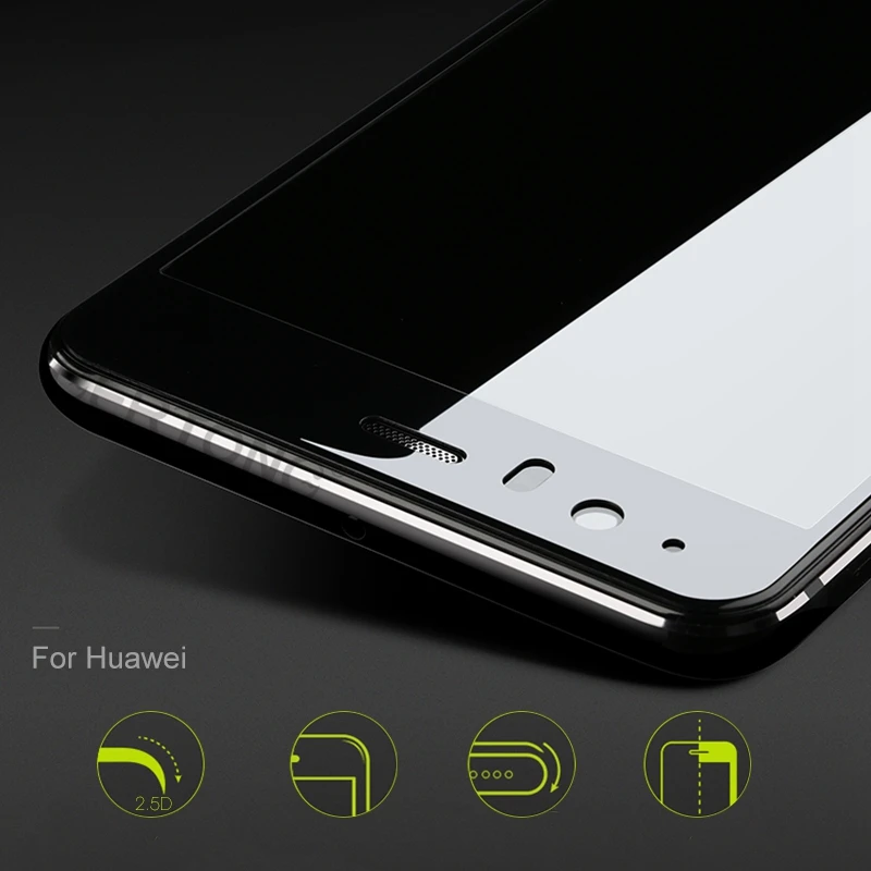 Закаленное стекло 2.5D с полным покрытием для Huawei G9 Lite V8 Nova 3 3i Smart 2 Plus Защитная