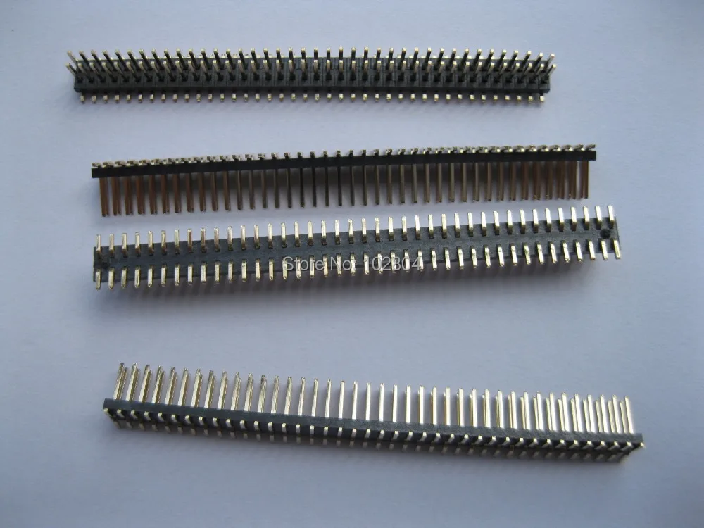Фото 60 шт. Позолоченный SMD SMT шаг 1 27 мм хрупкий штырьковый разъем 2x40 80pin двухрядная