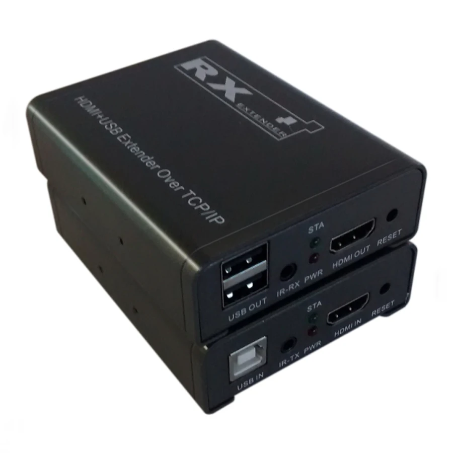 120M KVM HDMI Extender TCP/IP Network KVM Extender 1080P High Quality USB HDMI IR KVM Extender by CAT5e/6
120M KVM HDMI Extender TCP/IP Network KVM Extender 1080P High Quality USB HDMI IR KVM Extender by CAT5e/6