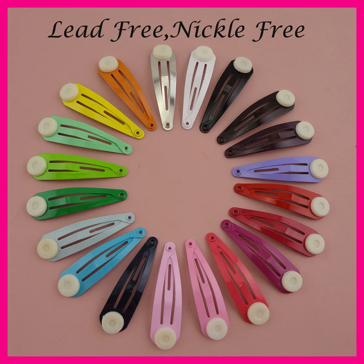 200PCS Assorted Colors 4.0cm 1.5" round head plain metal snap clips with pad,nickle free,lead free,Kids size hair clips pin DIY
200PCS Assorted Colors 4.0cm 1.5" round head plain metal snap clips with pad,nickle free,lead free,Kids size hair clips pin DIY