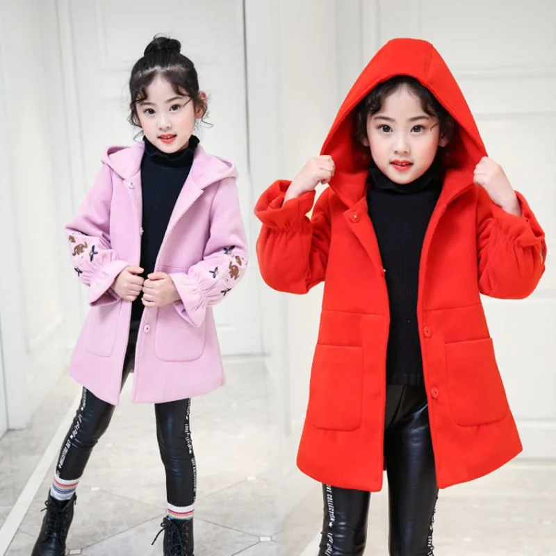 Autumn Winter Girls Cotton Long Jackets Kids Clothes Hooded Wool Jacket Coat for Girls Outerwear Girls Clothes 4 6 8 10 12 Years
Autumn Winter Girls Cotton Long Jackets Kids Clothes Hooded Wool Jacket Coat for Girls Outerwear Girls Clothes 4 6 8 10 12 Years