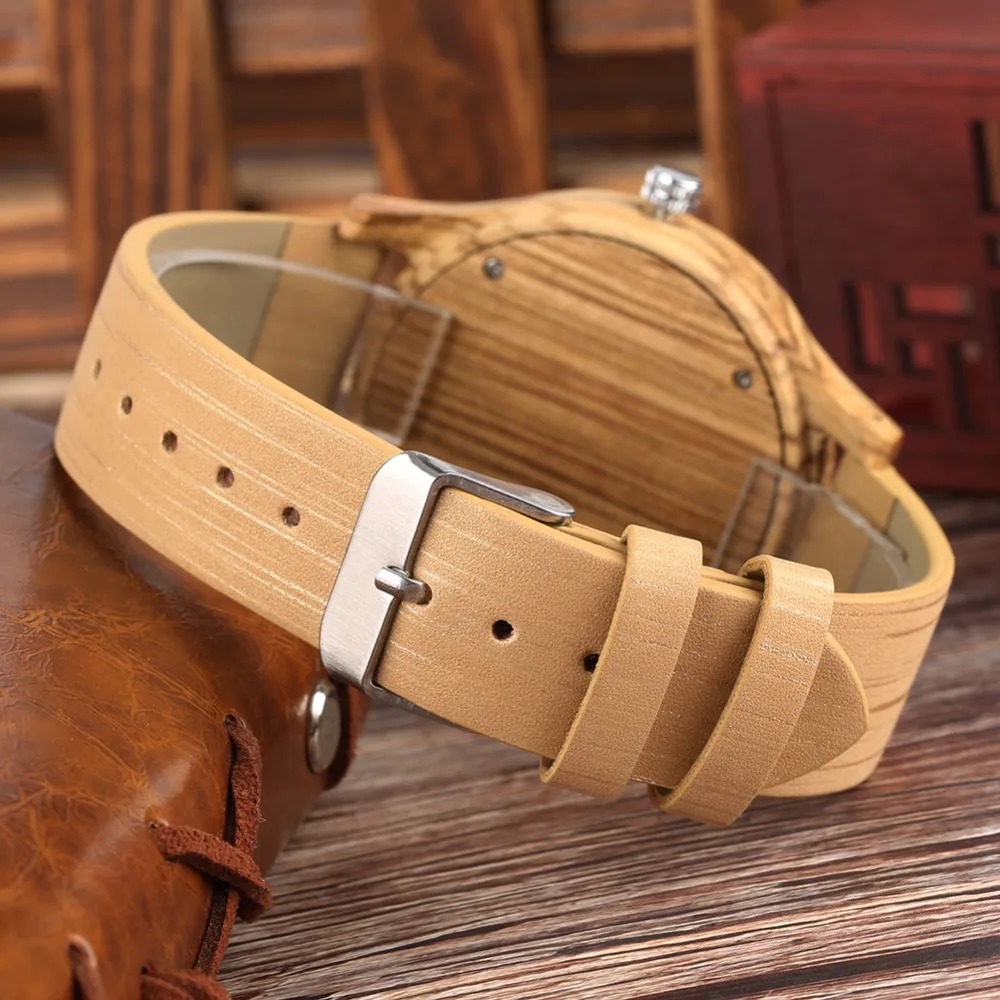 YISUYA Fashion Leisure Quartz Sport Wooden Watch Leather Band Nature Handmade Lightweight Watches Men Arabic Number Reloj Hombre
YISUYA Fashion Leisure Quartz Sport Wooden Watch Leather Band Nature Handmade Lightweight Watches Men Arabic Number Reloj Hombre