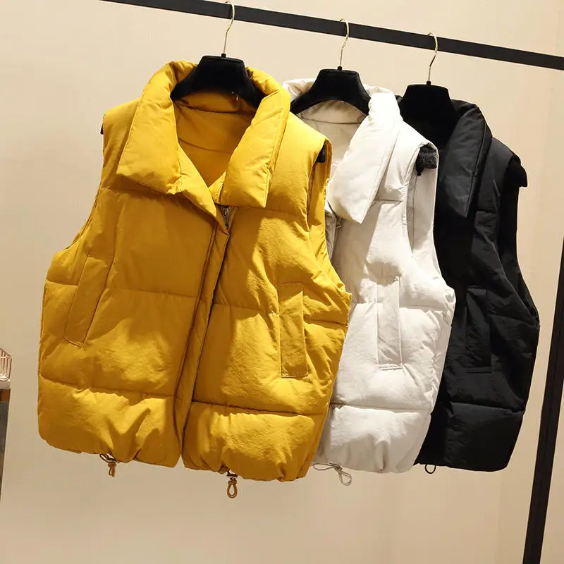 New Vest Female Winter Casual Sleeveless Jacket Warm Vest Women Loose Oversized Ladies Waistcoat Thick Winter Vest Women Q1768
New Vest Female Winter Casual Sleeveless Jacket Warm Vest Women Loose Oversized Ladies Waistcoat Thick Winter Vest Women Q1768