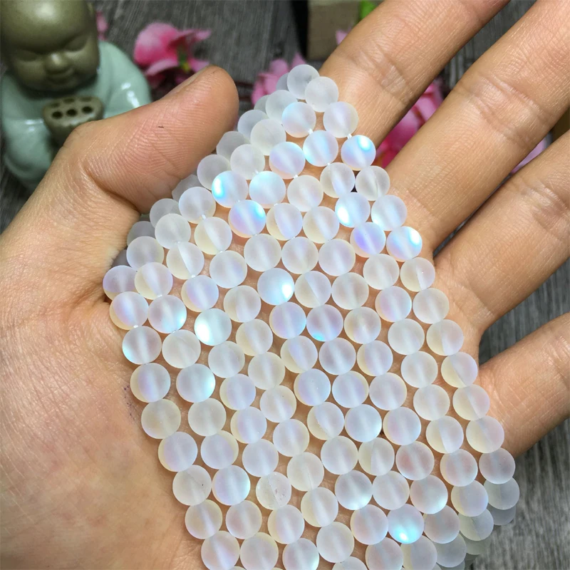 6/8/10mm Natural White Moonstone Beads Round Loose Luminous Stone Beads For Jewelry Bracelets Making DIY Accessories Strand 15''
6/8/10mm Natural White Moonstone Beads Round Loose Luminous Stone Beads For Jewelry Bracelets Making DIY Accessories Strand 15''