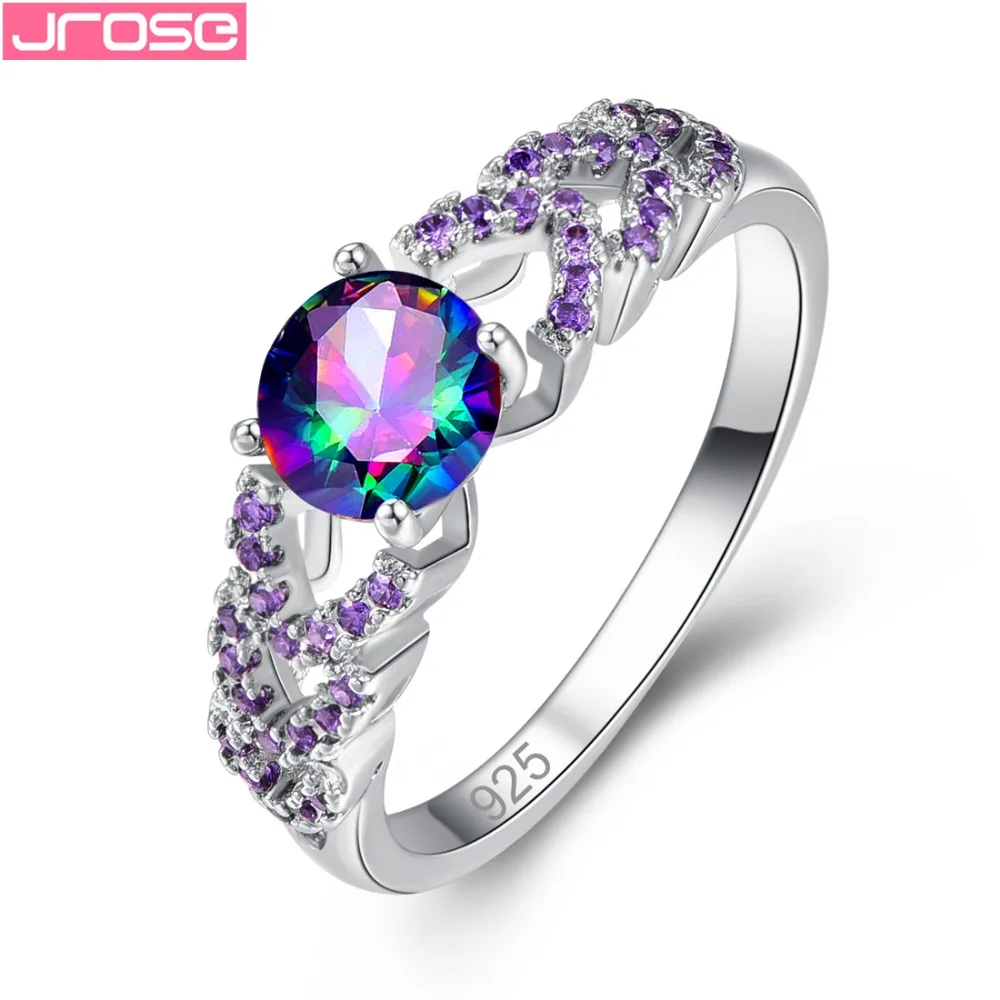 JROSE Fashion Round Cut Mystic Rainbow & White & Purple CZ Silver Ring Size 6 7 8 9 Wedding Bride JEWELRY Gorgeous RING
JROSE Fashion Round Cut Mystic Rainbow & White & Purple CZ Silver Ring Size 6 7 8 9 Wedding Bride JEWELRY Gorgeous RING