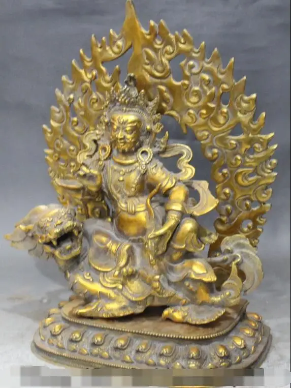Free shipping S01940 14" Tibet Buddhism Bronze Gold Gilt Yellow Jambhala Vajravarahi Buddha Statue
Free shipping S01940 14" Tibet Buddhism Bronze Gold Gilt Yellow Jambhala Vajravarahi Buddha Statue