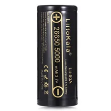 Аккумуляторная батарея для фонарика HK LiitoKala Lii 50A 26650 5000mah 3.7v 20A|li-ion battery|rechargeable
