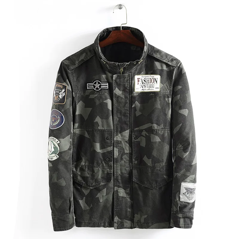 New Men's blazer American European street style camouflage spring autumn cotton jacket Dropshipping top coat fashion clothes
New Men's blazer American European street style camouflage spring autumn cotton jacket Dropshipping top coat fashion clothes