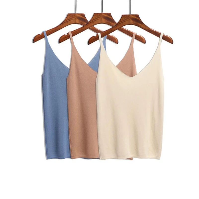 New Summer Women Tank Tops Casual Shiny Ice Silk Knitted Camis Sleeveless Vest Sexy Deep V-Neck Party Solid Camisole Femme
New Summer Women Tank Tops Casual Shiny Ice Silk Knitted Camis Sleeveless Vest Sexy Deep V-Neck Party Solid Camisole Femme