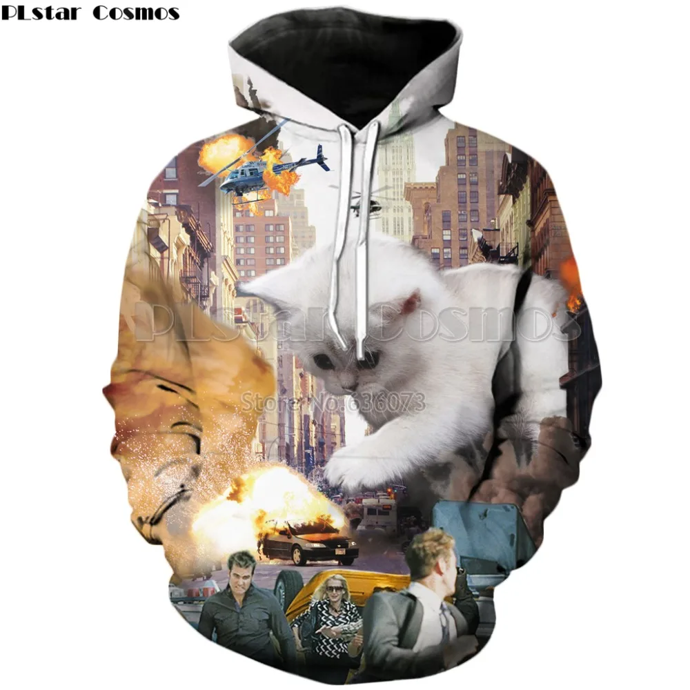 PLstar Cosmos 2018 New style Fashion 3d Hoodie Animal Rampage Cat Funny Print Men's Women's Casual Hooded Sweatshirt YT-186
PLstar Cosmos 2018 New style Fashion 3d Hoodie Animal Rampage Cat Funny Print Men's Women's Casual Hooded Sweatshirt YT-186