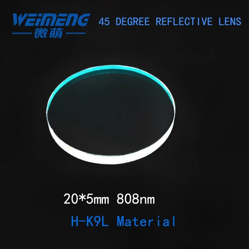Weimeng 20*5 мм 808nm H-K9L 45 градусов Светоотражающие Линзы Оптическое зеркало круглой формы для лазерной резки сварочный гравировальный станок
Weimeng 20*5 мм 808nm H-K9L 45 градусов Светоотражающие Линзы Оптическое зеркало круглой формы для лазерной резки сварочный гравировальный станок