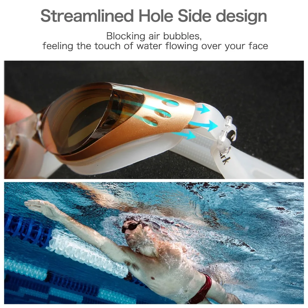 Anti-fog Electroplating Swim Goggles Swim Cap Waterproof Anti-fog Swimming Glasses with Silicone Earplugs Adjustable Swim Eyewea
Anti-fog Electroplating Swim Goggles Swim Cap Waterproof Anti-fog Swimming Glasses with Silicone Earplugs Adjustable Swim Eyewea