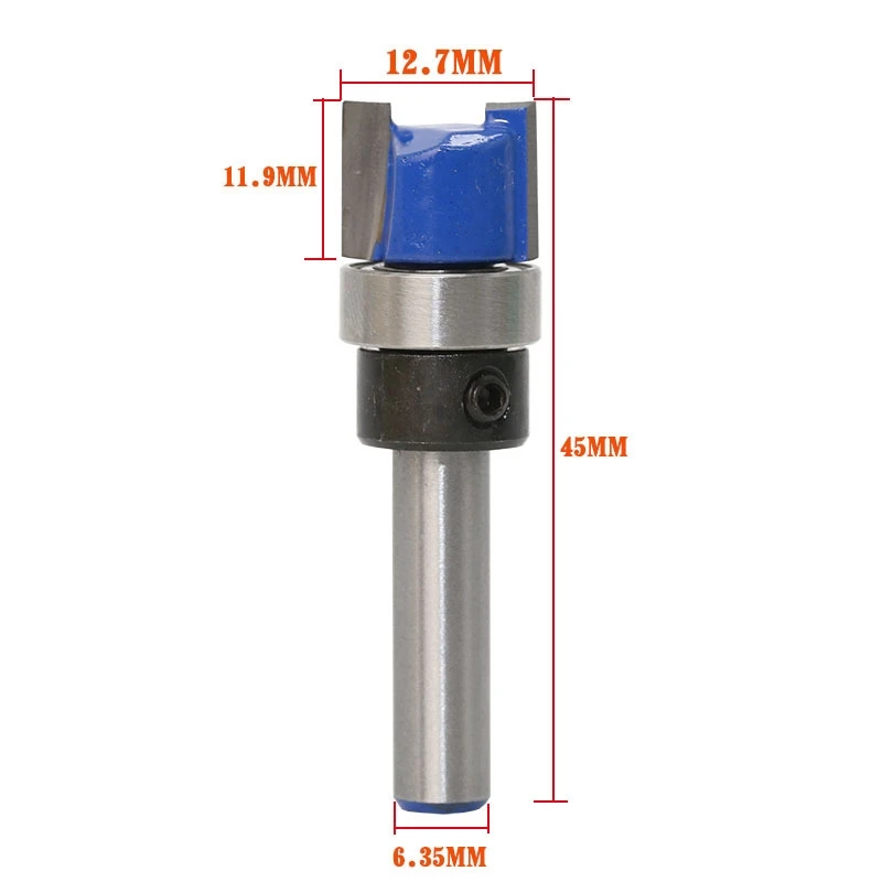 1PC 6.35mm Shank Template Trim Hinge Mortising Router Bit Straight end mill trimmer cleaning flush trim Tenon Cutter
1PC 6.35mm Shank Template Trim Hinge Mortising Router Bit Straight end mill trimmer cleaning flush trim Tenon Cutter