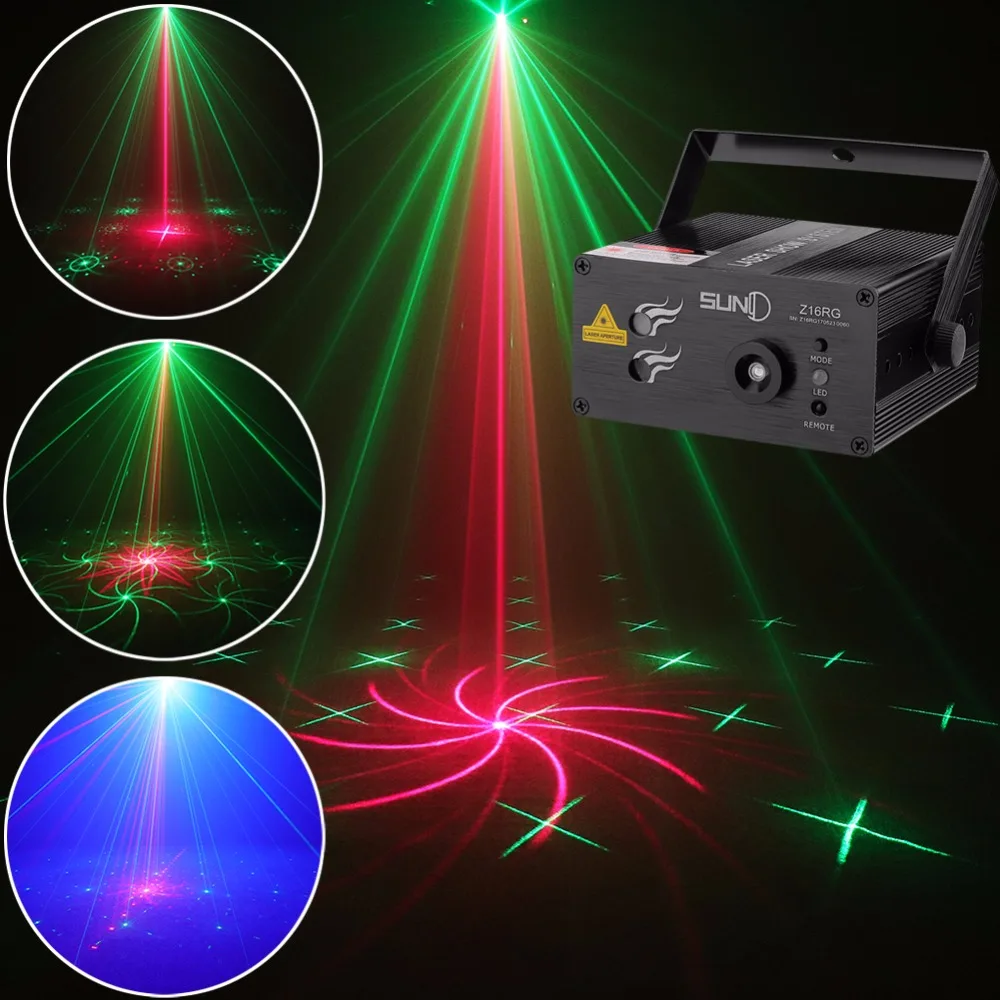 SUNY 16 RG Patterns Laser Light Blue LED Stage Light Sound Activated Gobo Projector Show for Club Bar DJ Disco Home Party(Z16RG)
SUNY 16 RG Patterns Laser Light Blue LED Stage Light Sound Activated Gobo Projector Show for Club Bar DJ Disco Home Party(Z16RG)