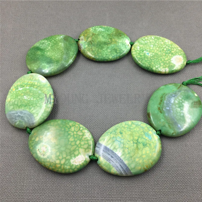 MY1250 Large Dragon Veins Agates Green Variegated Thick Flat Oval Slice Slab Beads Pendant Necklace Jewelry Making
MY1250 Large Dragon Veins Agates Green Variegated Thick Flat Oval Slice Slab Beads Pendant Necklace Jewelry Making
