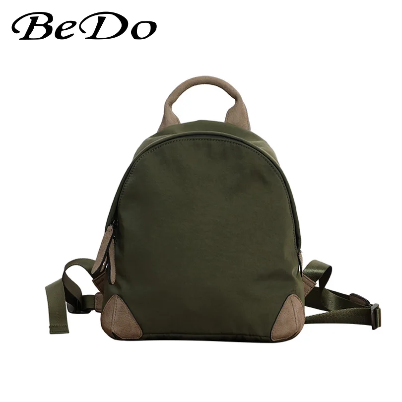 Mini Nylon Backpacks Top Handle Genuine Leather School Backpack For Girls 2 Colors Durable Patchwork Leisure Travel Backpack
Mini Nylon Backpacks Top Handle Genuine Leather School Backpack For Girls 2 Colors Durable Patchwork Leisure Travel Backpack