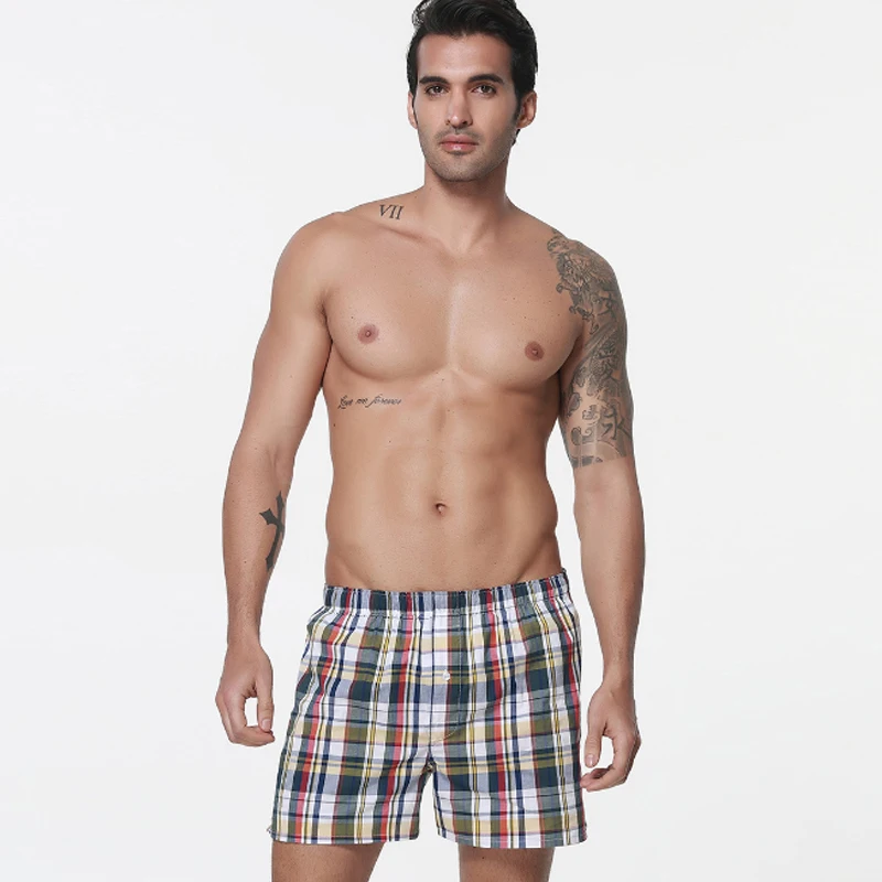 Men's Underwear Loose Leisure Shorts Cotton Comfortable Men Boxer Shorts Fashion Plaid Boxers Men Lounge Home Wear Underwears
Men's Underwear Loose Leisure Shorts Cotton Comfortable Men Boxer Shorts Fashion Plaid Boxers Men Lounge Home Wear Underwears