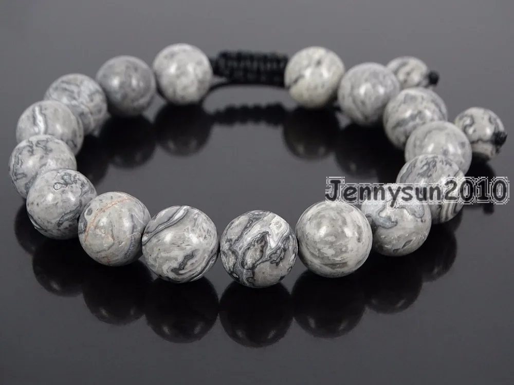 Handmade 10mm Adjustable Natural Landscape Gems Stone Round Beads Bracelet Healing Reiki 5 Strands/Pack
Handmade 10mm Adjustable Natural Landscape Gems Stone Round Beads Bracelet Healing Reiki 5 Strands/Pack