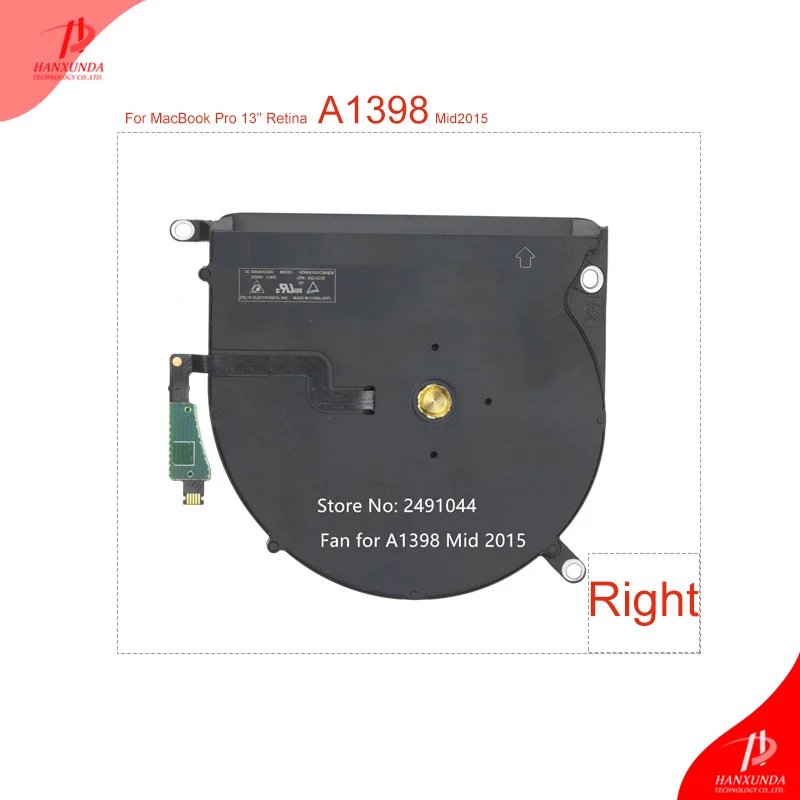 Hanxunda Fan laptop Cooling Fan cooling cpu fan For Macbook Pro Retina 15" A1398 2015 Mid right
Hanxunda Fan laptop Cooling Fan cooling cpu fan For Macbook Pro Retina 15" A1398 2015 Mid right