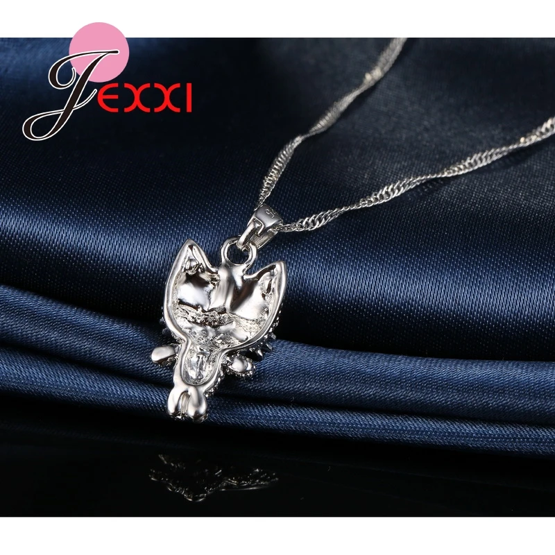 Cartoon Kitten Design Jewelry Sets Trendy Party Accessory 925 Sterling Silver Necklaces Drop Earrings Sets Gifts for Women
Cartoon Kitten Design Jewelry Sets Trendy Party Accessory 925 Sterling Silver Necklaces Drop Earrings Sets Gifts for Women