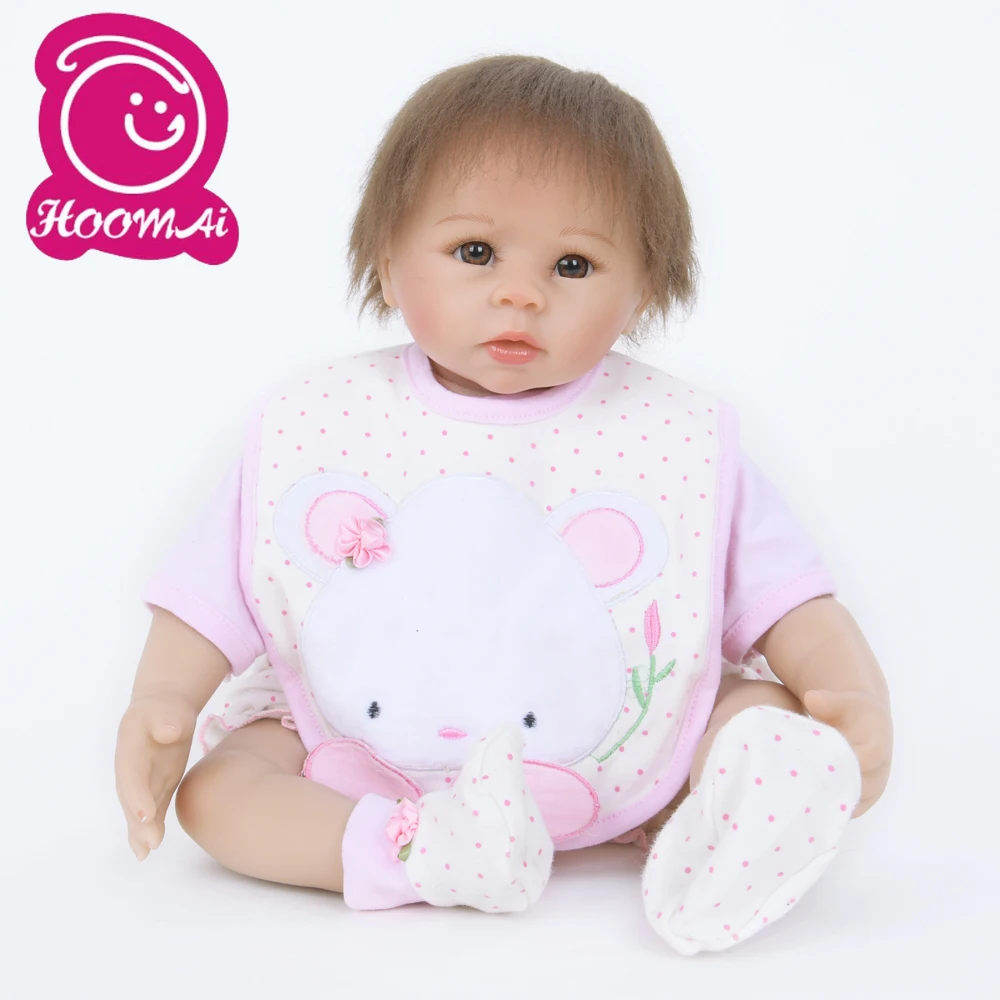 22" 55CM Adorable Curved Hair Baby Dolls Brinquedos Alive Reborn Doll Early Education Doll for Kids
22" 55CM Adorable Curved Hair Baby Dolls Brinquedos Alive Reborn Doll Early Education Doll for Kids