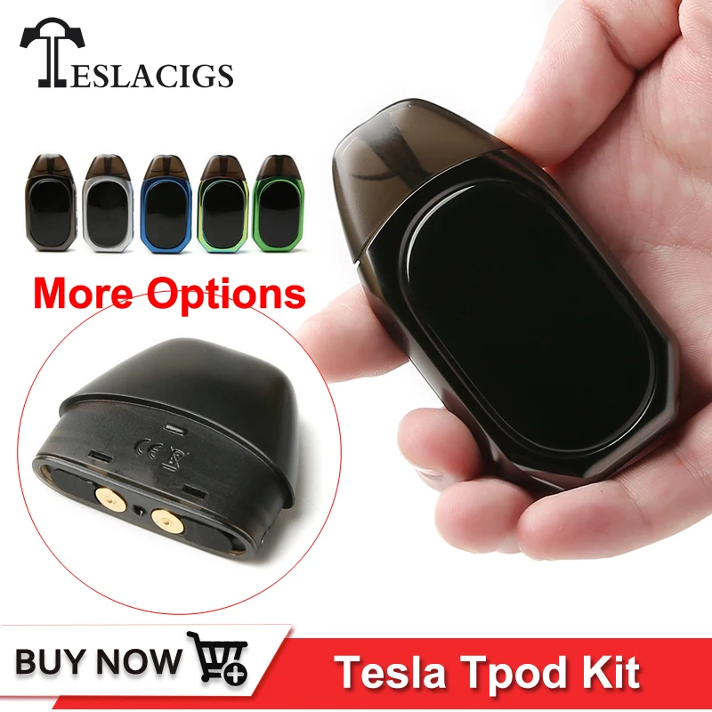 Оригинальный комплект Tesla Tpod 2 мл емкость картриджа Pod 500 мАч батарея Vape ручка Teslacigs