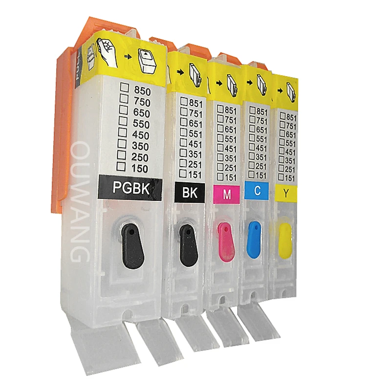 5pk PGI 250 для canon IP7220 MG5420 MG5422 MX722 MX922 MG5520 MG6420 MG5522 MG5620 MG6620 IX6820 многоразовый картридж