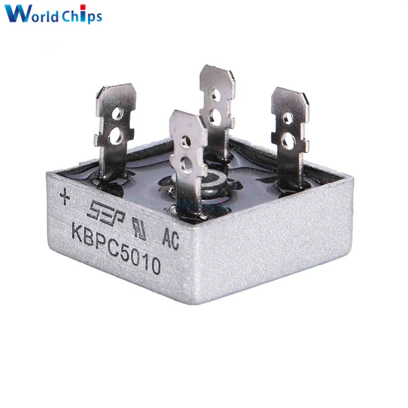 1 шт. KBPC5010 50A 1000 В диодный мост выпрямительный диод KBPC 5010 силовой электронные