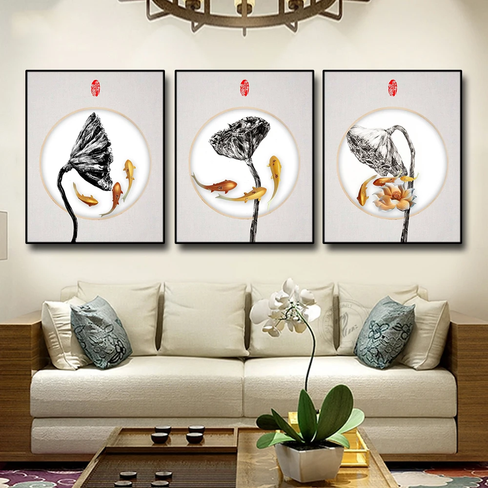 Chinese Style Lotus Wall Pictures Art Poster Print Canvas Painting Calligraphy Decorative Picture for Living Room Home Decor
Chinese Style Lotus Wall Pictures Art Poster Print Canvas Painting Calligraphy Decorative Picture for Living Room Home Decor