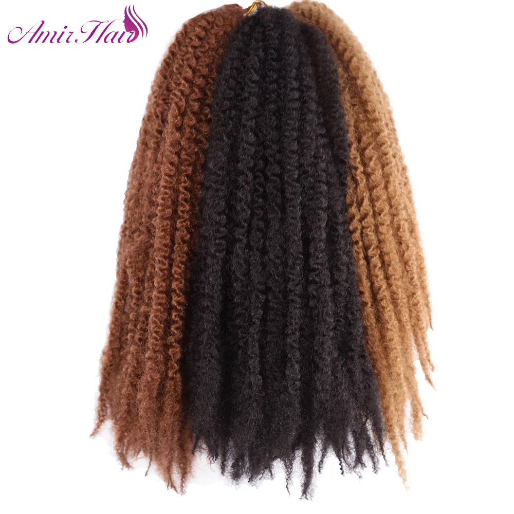 Amir hair 18 дюймов Синтетические Marley косы с эффектом деграде (переход от темного к