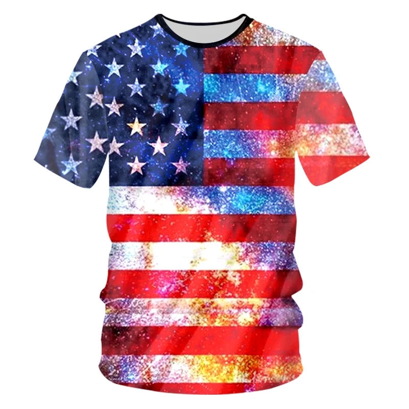 2018 new fashion Men Women cool 3d print Colored flag stars Sleeve Summer Loose Leisure Streetwear clothing
2018 new fashion Men Women cool 3d print Colored flag stars Sleeve Summer Loose Leisure Streetwear clothing