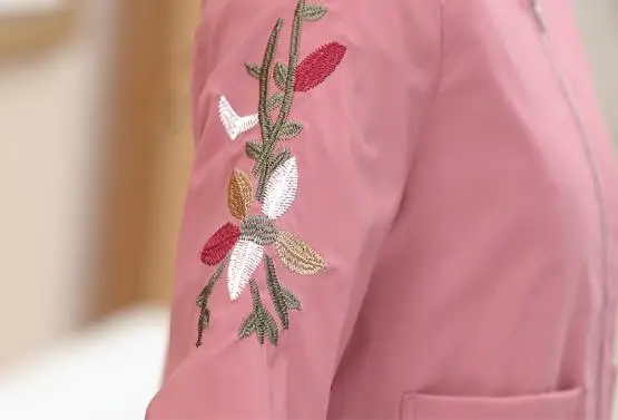 New Women Spring and Autumn Coat Stand Short Jacket Female 2018 Fashion Elegant Embroidery Thin Tops Plus size Casual Outerwer
New Women Spring and Autumn Coat Stand Short Jacket Female 2018 Fashion Elegant Embroidery Thin Tops Plus size Casual Outerwer