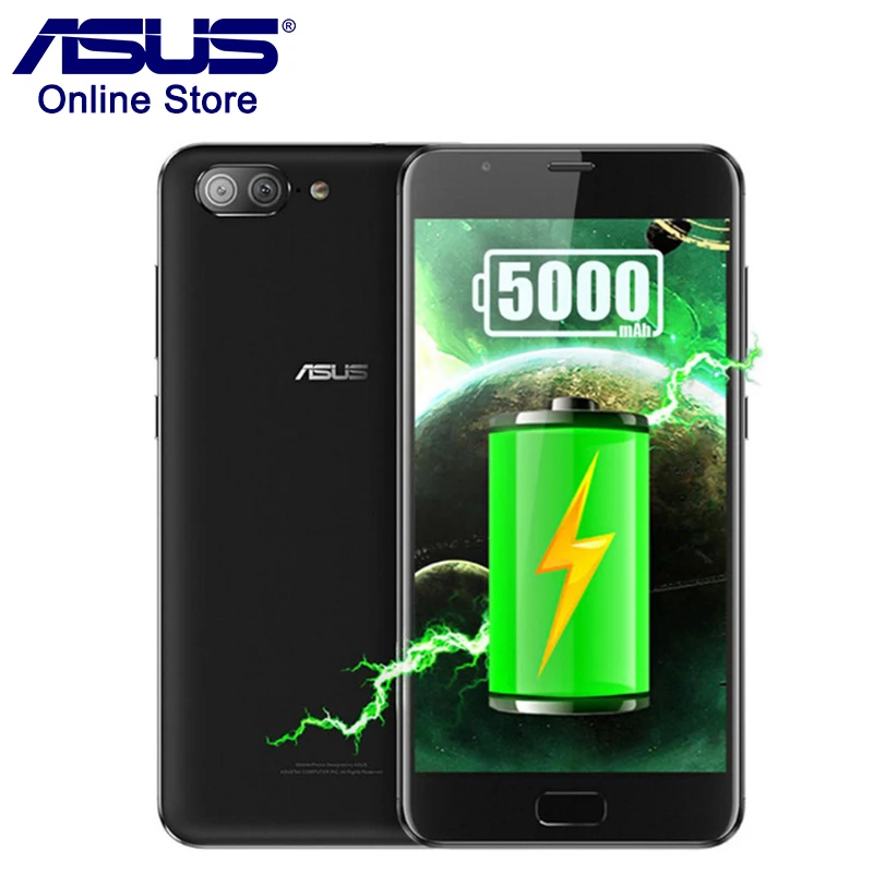 ASUS ZenFone 4 Max Plus 5000 мАч большая батарея 5 дюймов дисплей смартфона Восьмиядерный 32 Гб