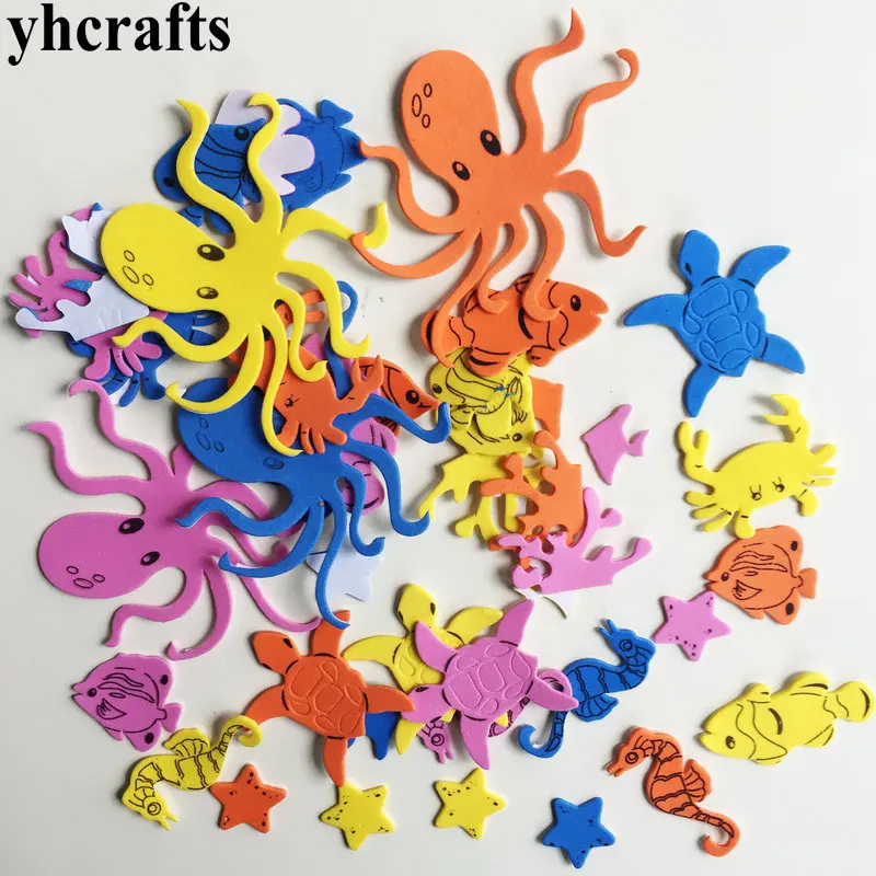 1bag/LOT, Devilfish turtle fish crab ocean animals foam stickers Early learning educational craft diy toys Kids room ornament
1bag/LOT, Devilfish turtle fish crab ocean animals foam stickers Early learning educational craft diy toys Kids room ornament