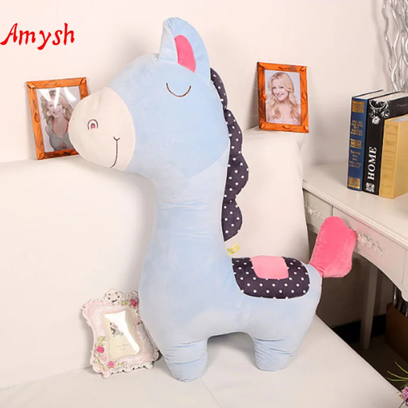 Amysh Горячая 35 см мягкие плюшевые игрушки Симпатичные длинные шеи лошади кукла